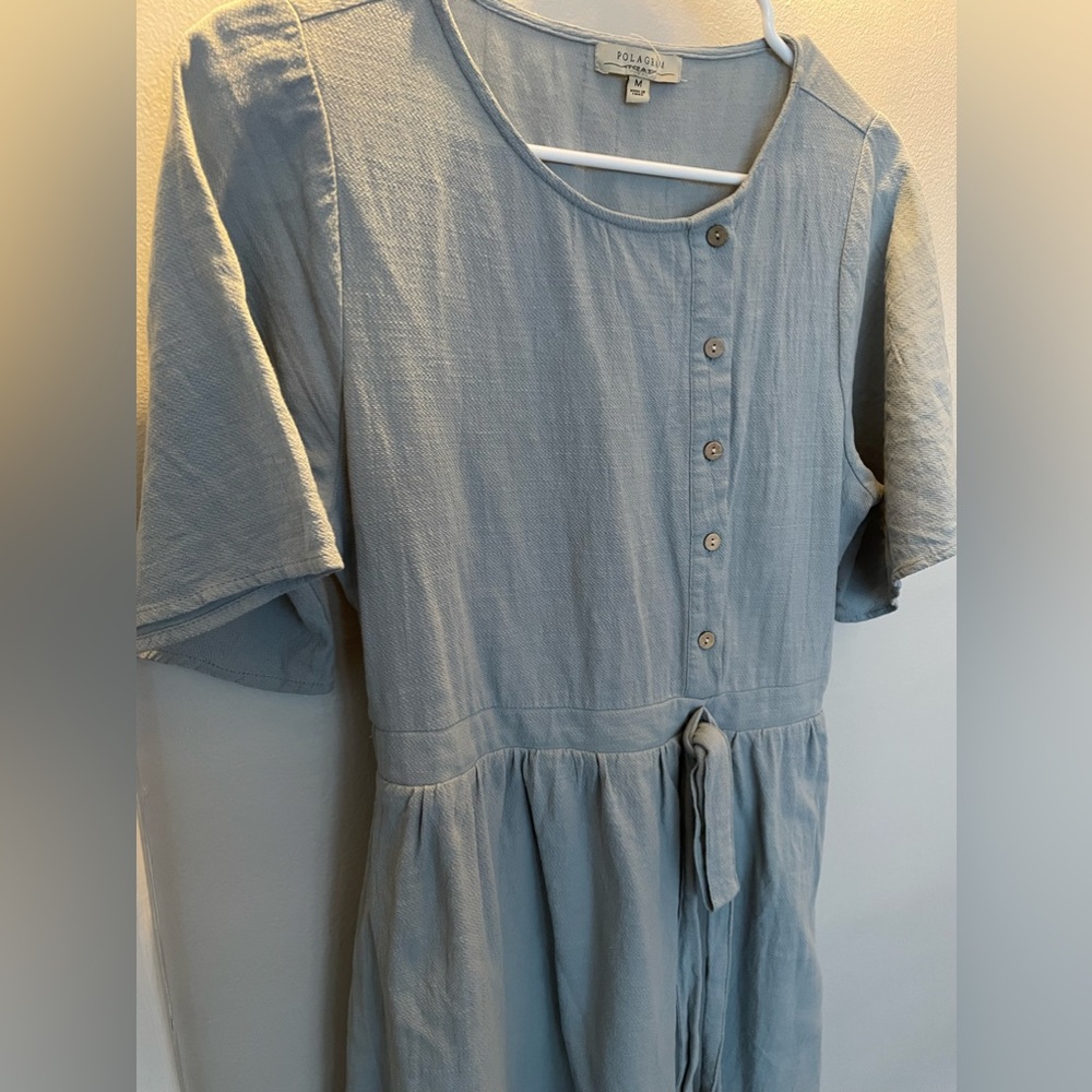 ROOLEE MOM dusty blue nursing dress